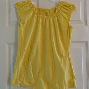 LOFT sleeveless top in vibrant yellow